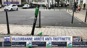 Villeurbanne interdit le remisage des trottinettes électriques sur ses trottoirs