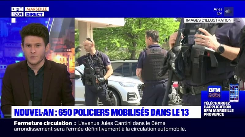 Bouches-du-Rhône: 650 policiers mobilisés pour le Nouvel An