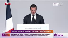 Législatives : Jordan Bardella dénonce "l'alliance du déshonneur"