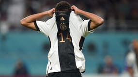 Jamal Musiala après la défaite de l'Allemagne contre le Japon au Mondial 2022