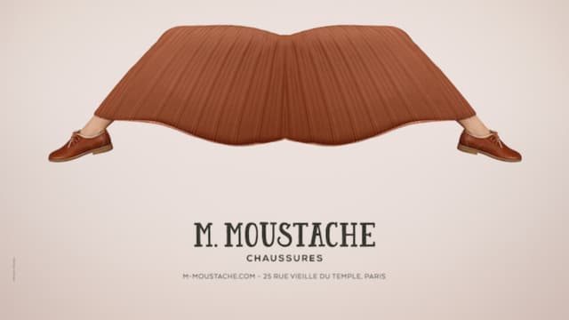 M. Moustache, un tout petit annonceur pour un Grand Prix. 