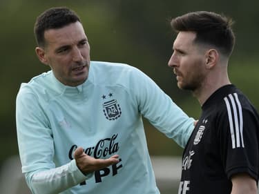 Lionel Scaloni et Lionel Messi