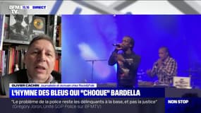Hymne des Bleus par Youssoupha: pour Olivier Cachin, "tout le monde devrait être derrière l'équipe de France, derrière Youssoupha et derrière ce morceau" 