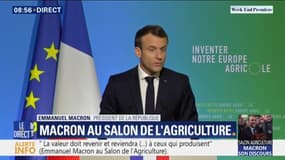 Au Salon de l'Agriculture, Emmanuel Macron se décrit comme "un patriote de l'agriculture"