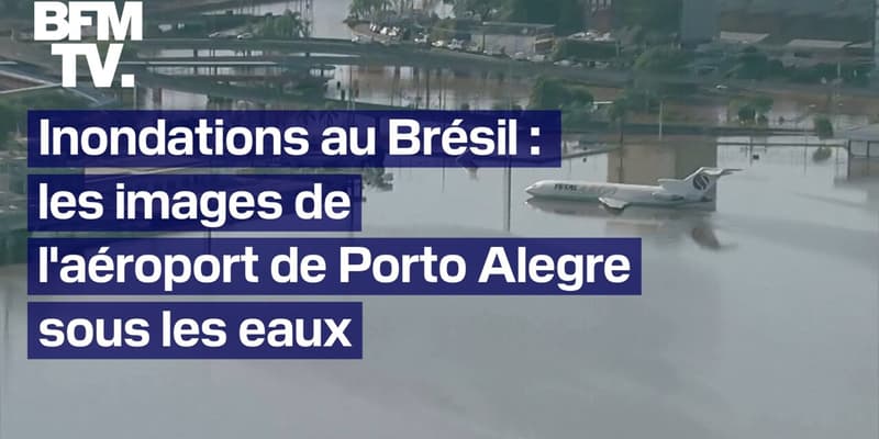  Inondations au Brésil: les images de l'aéroport de Porto Alegre totalement sous les eaux 