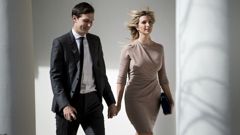 Ivanka Trump et son mari Jared Kushner, tous les deux cités dans le Time 100, le 10 février 2017 à la Maison Blanche.