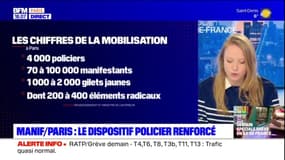 Manifestation à Paris: le dispositif policier renforcé ce mardi