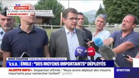 Disparition du petit Emile: "Près de trente gendarmes, 20 pompiers mobilisés", annonce Marc Chappuis, préfet des Alpes-de-Haute-Provence