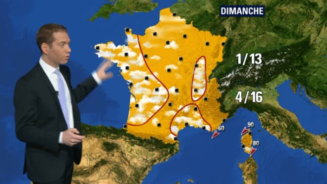 Dimanche, tout le pays sera ensoleillé. Dimanche, tout le pays sera ensoleillé.