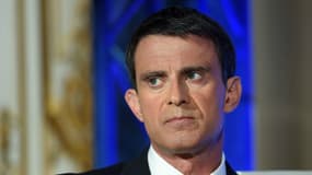 Manuel Valls lors de sa conférence de presse du 9 mai. 