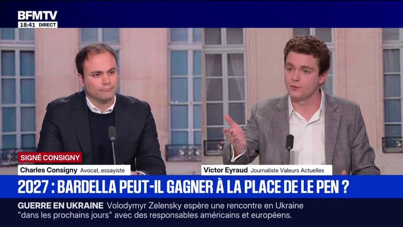 SIGNÉ CONSIGNY - Possible victoire de Jordan Bardella pour la présidentielle de 2027 ? "Tout est possible", estime Charles Consigny, avocat