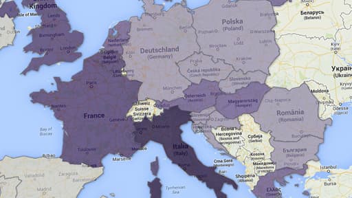La carte du vote d'extyrême-droite en Europe montre sans équivoque la montée des eurosceptiques.
