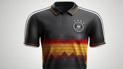 Le maillot de l'Allemagne pour l'Euro tel qu'imaginé par une IA en février 2024