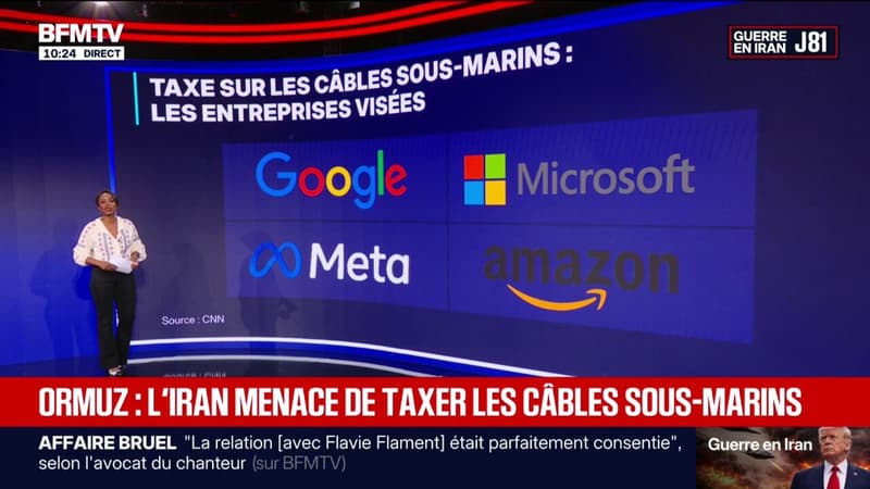 LES ÉCLAIREURS - L'Iran menace de taxer les câbles internet sous-marins du détroit d'Ormuz