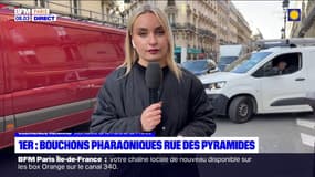 JO 2024: la circulation s'intensifie rue des Pyramides après la fermeture de la place de la Concorde