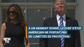  Ce moment où Trump regarde l’éclipse solaire… sans lunettes de protection