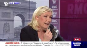Marine Le Pen estime que notre régime de retraites n'est pas "en danger"