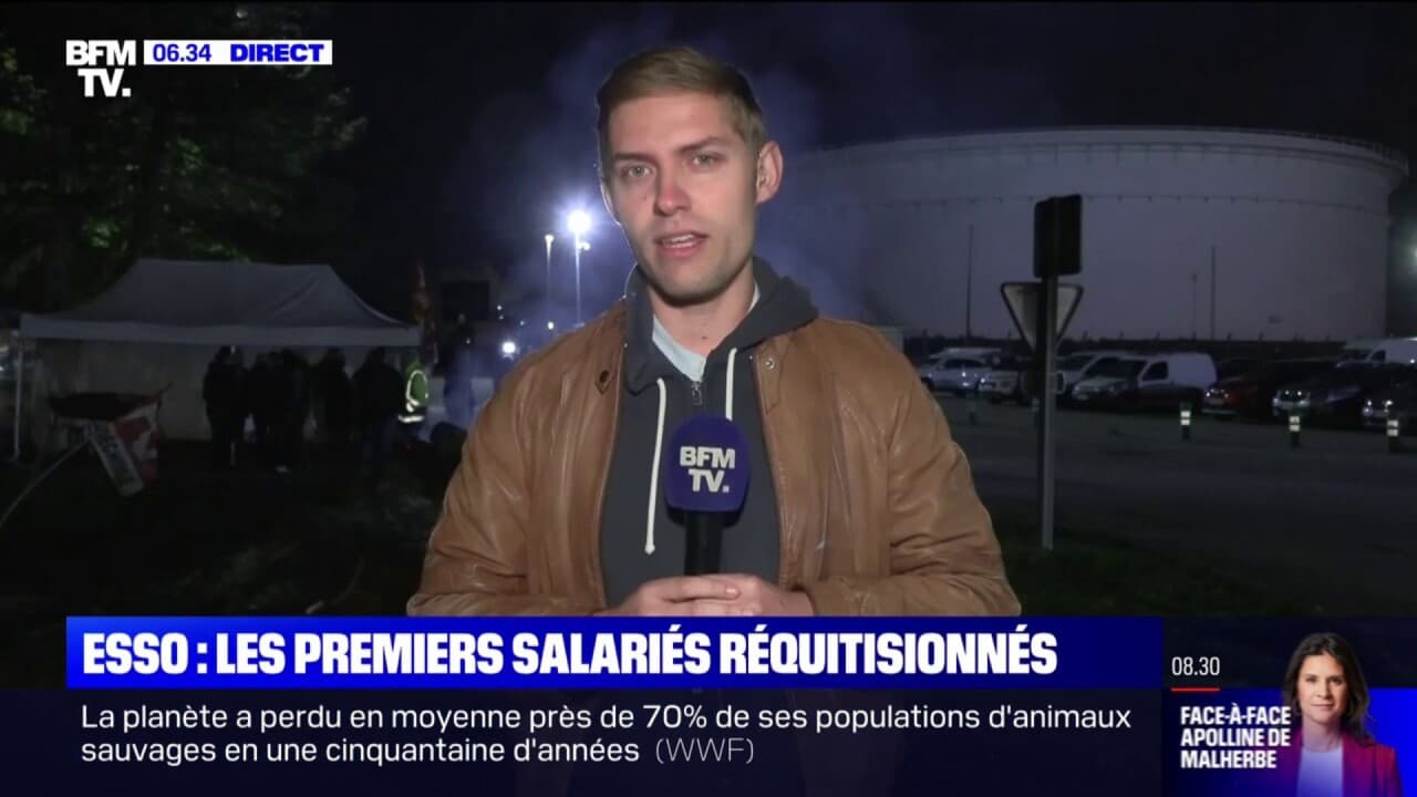 SeineMaritime les premiers salariés d'ExxonMobil réquisitionnés