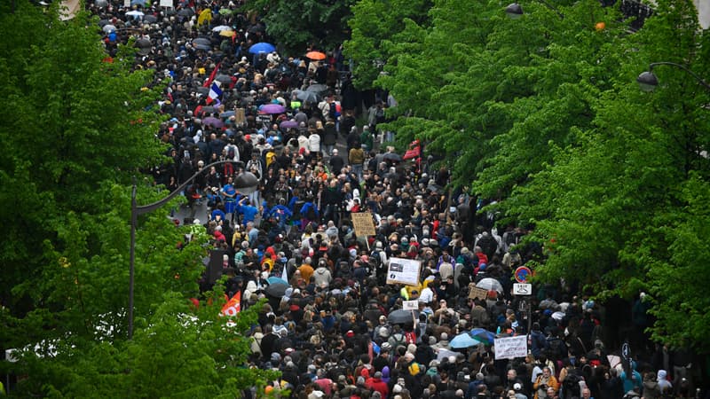 Le cortège à Paris le 1er mai 2023.