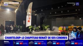 Chanteloup-les-Vignes: le chapiteau incendié en 2019, renaît de ses cendres