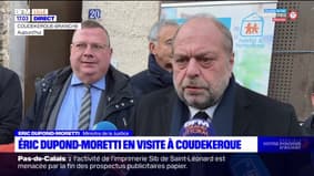 Nord: le ministre de la Justice Eric Dupond-Moretti en visite à Coudekerque-Branche ce lundi