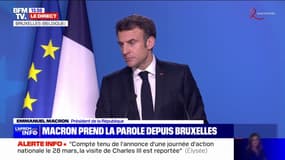 Emmanuel Macron: "Nous ne serions pas sérieux de proposer au roi Charles III une visite d'État au milieu de manifestations"