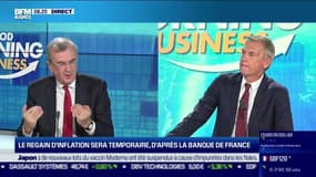 François Villeroy de Galhau (Gouverneur de la Banque de France): "Il n'y a pas, pour la zone euro, de risque de dérapage durable de l'inflation [...] On a plus de temps (que les États-Unis) pour décider (du changement de politique monétaire)"