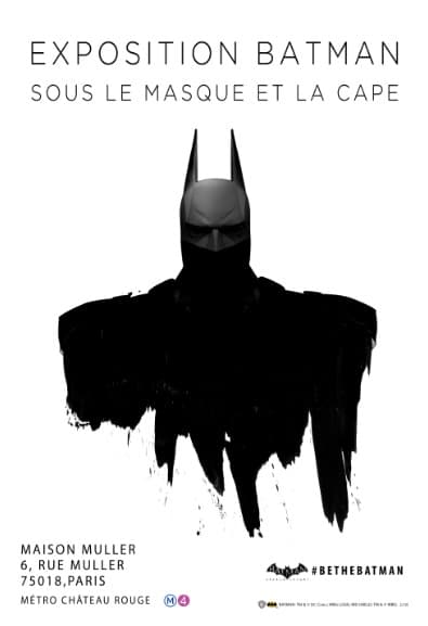 Affiche de l'exposition Batman, sous le Masque et la Cape