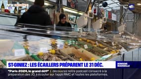 Marseille: les écaillers de Saint-Giniez préparent le réveillon du Nouvel An