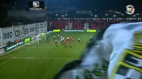 Le drapeau d'un supporter a empêché l'arbitre d'utiliser l'assistance vidéo.