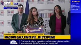 Emmanuel Macron "tout d'un coup serait adepte de la participation populaire", estime Clémence Guetté à propos d'un possible référendum