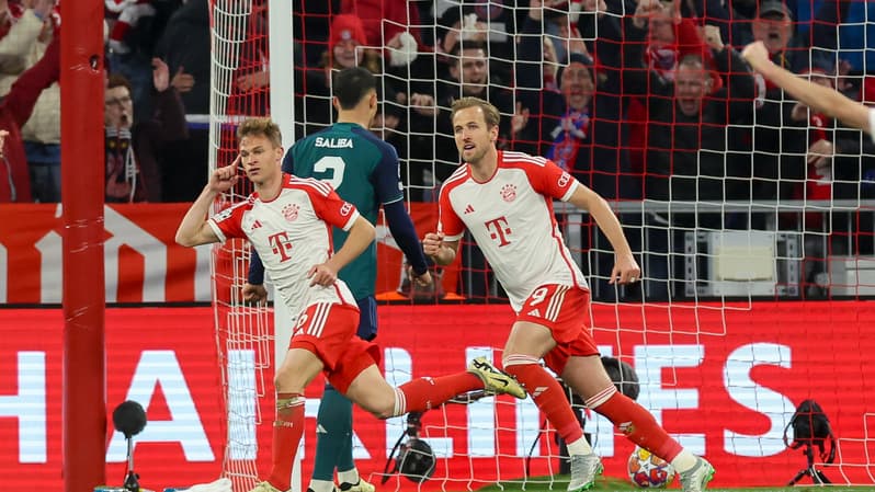 Joshua Kimmich lors de Bayern Munich-Arsenal, le 17 avril 2024
