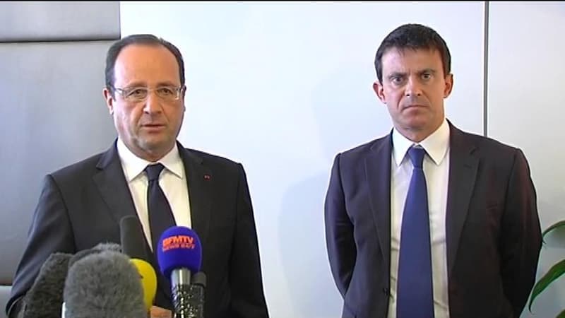 François Hollande  à l'aéroport de Roissy-Charles-de-Gaulle le 18 mars 2013.