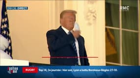 De retour à la Maison-Blanche, Donald Trump pose son masque, la colère de Joe Biden