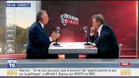 François Bayrou face à Jean-Jacques Bourdin en direct