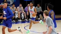 Bronny James au NBA Draft Combine le 14 mai 2024