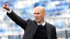 Zinedine Zidane pendant un match du Real Madrid en mai 2021