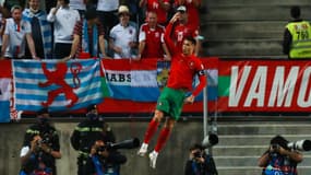Cristiano Ronaldo avec le Portugal, à Faro le 12 octobre 2021