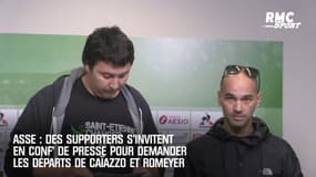  ASSE : Des supporters s’invitent en conf’ de presse pour demander les départs de Caïazzo et Romeyer 