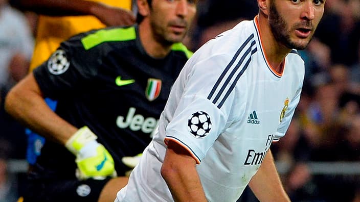 Karim Benzema, malheureux face à la Juve en C1