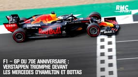 F1 – GP du 70e anniversaire : Verstappen triomphe devant les Mercedes d'Hamilton et Bottas