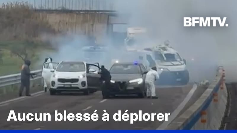 Italie: un braquage d'un fourgon a lieu en plein d'une autoroute ce lundi