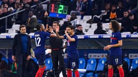 Nkunku est remplacé par Ben Yedder lors de France-Côte d'Ivoire, le 25 mars 2022.
