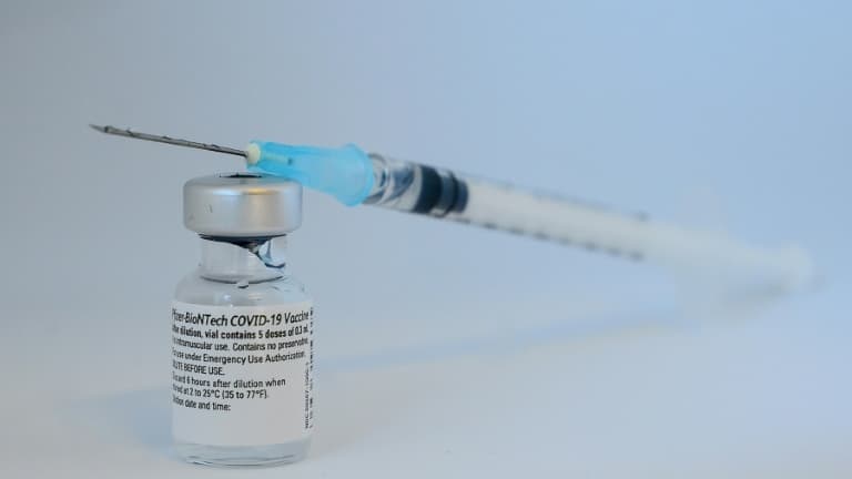 Photo du vaccin Pfizer/BioNTech Covid-19 le 7 janvier 2021. (Photo d'illustration)