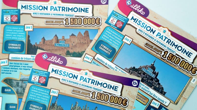 Les tickets du jeu "Mission patrimoine"