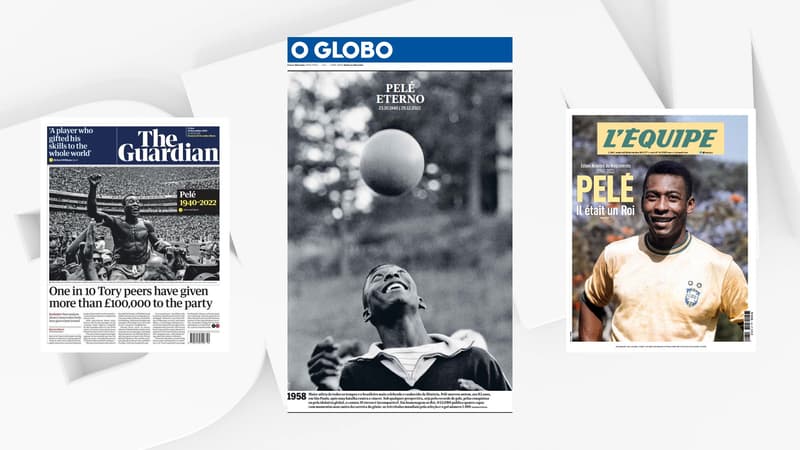 Mort de Pelé: la presse mondiale s'incline devant le "Roi", plus grand joueur de tous les temps