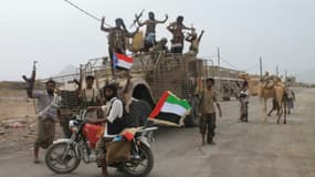 Forces loyalistes le 5 août 2015 à Lahj près d'Aden