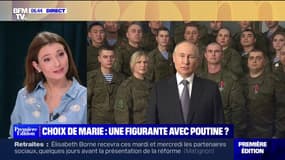 Poutine accusé d'avoir prononcé ses vœux du Nouvel An devant des figurants