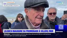 Calvados: Claude Lelouch a inauguré sa promenade à Villers-sur-Mer