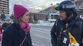 Sophie Binet,  secrétaire générale de la CGT, à Embrun